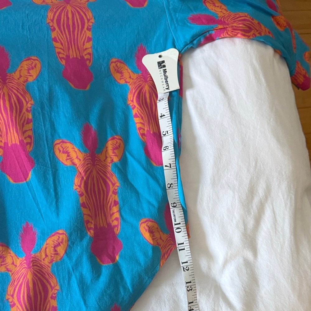 Sheridan French Oversized Vibrant Zebra Print Blouse - Picture 10 of 12